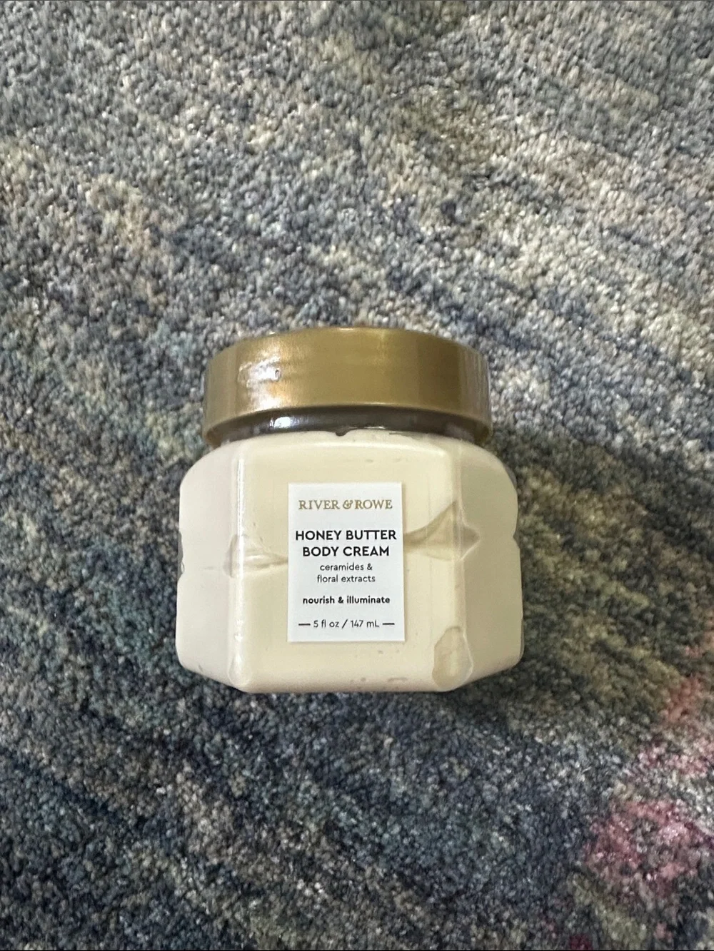 River & Rowe Honey Butter Body Cream - with Ceramides and Floral Extracts 5oz